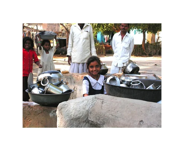 Stock image Working children in India.