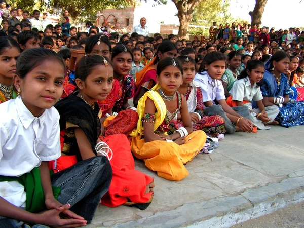 Indian students smiling — Stock Photo, Image