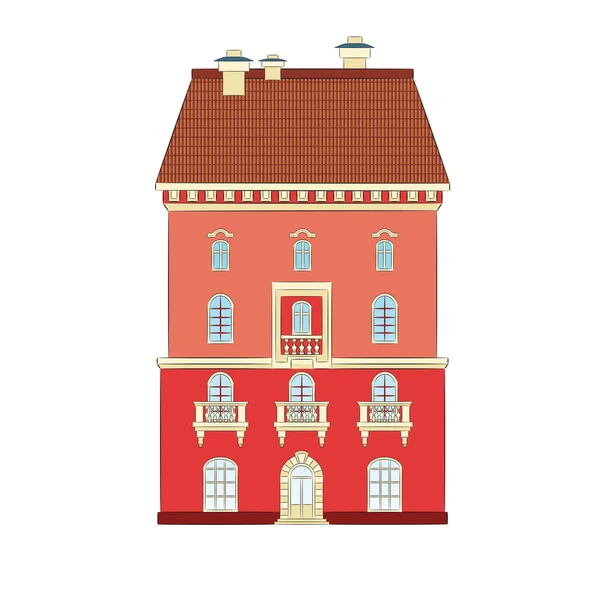 Maison de ville — Image vectorielle