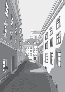 Street of city clipart