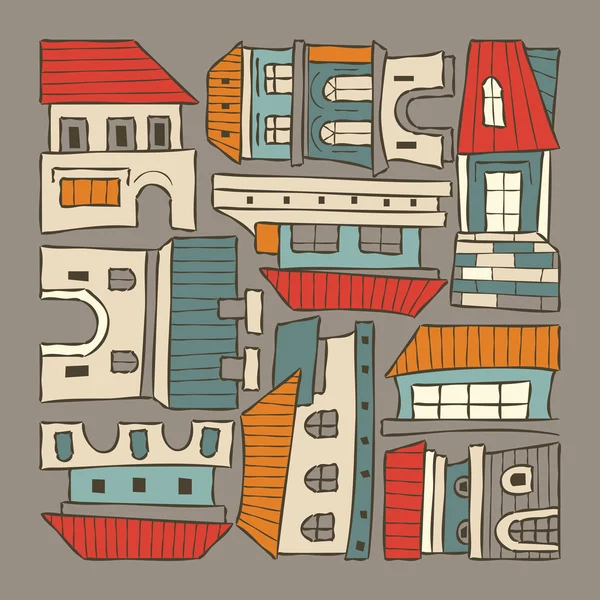 City evleri — Stok Vektör