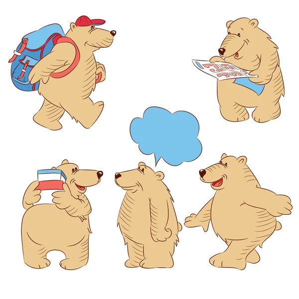 Isbjörnar — Stock vektor