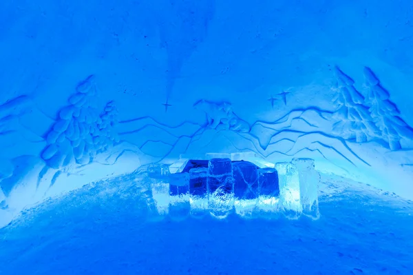 氷のホテルのホテルの部屋 — ストック写真