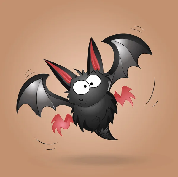 Funny Bat Vector — Stok Vektör