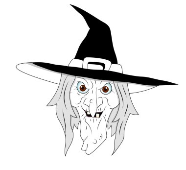 Halloween cadı clipart