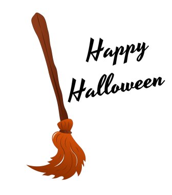 Witch Broomstick Vector clipart