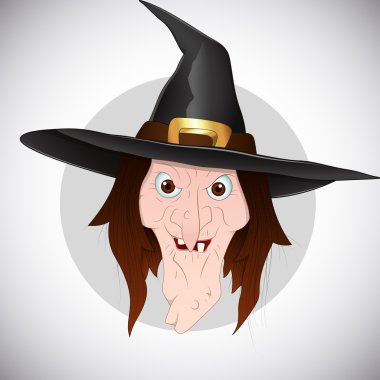 Witch Face Vector clipart