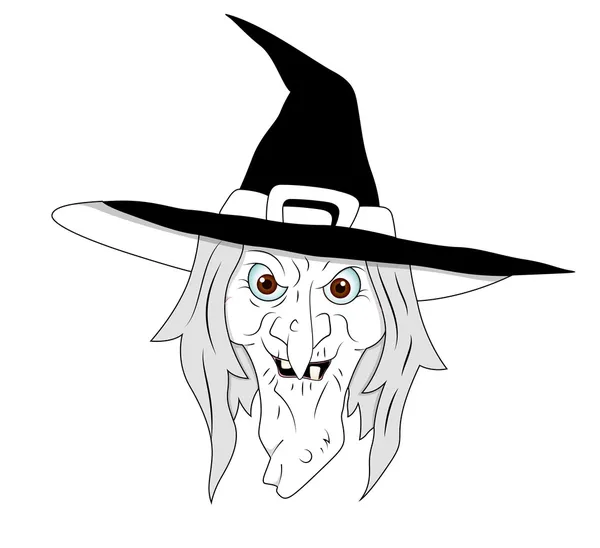 Halloween boszorkány Clipart — Stock Vector