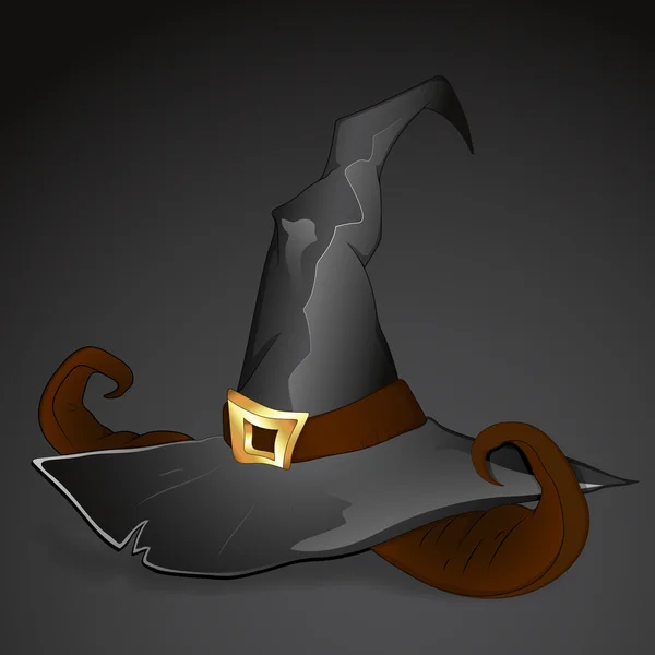 女巫的帽子矢量 — 图库矢量图片