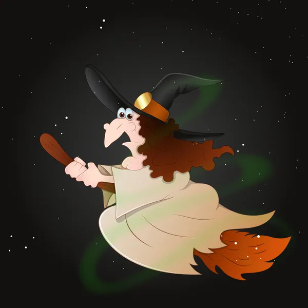 Vecteur de sorcières volantes — Image vectorielle