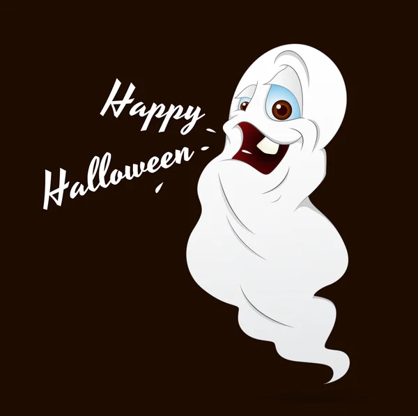 Halloween Cartoon Ghost — Stockvector