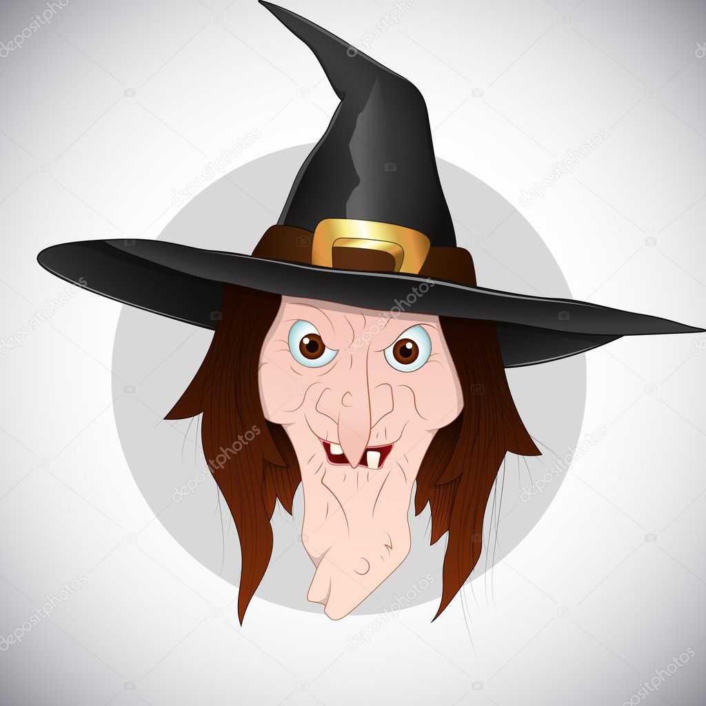 Witch Face Vector