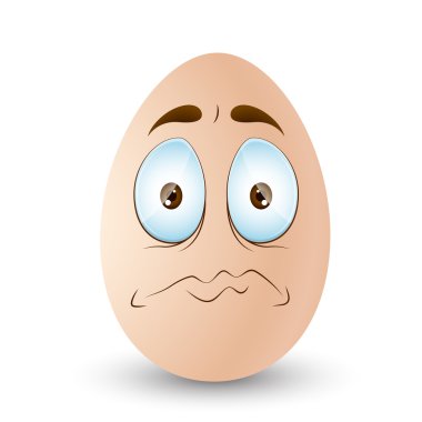 Emotional Egg Vector clipart