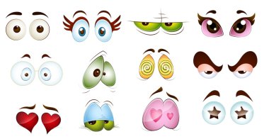 Cartoon Character Eyes clipart