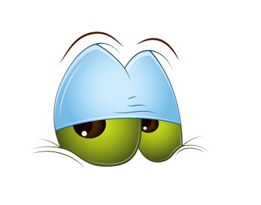 Sleepily Cartoon Eye clipart