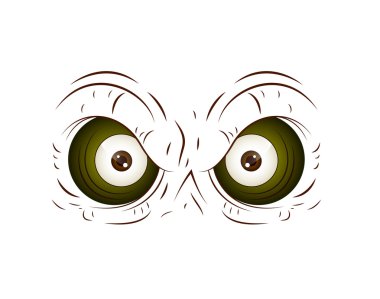 Cartoon Owl Eye clipart