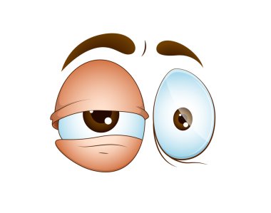 Emotional Cartoon Eye clipart