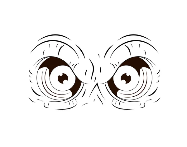 stock vector Hand Drawn Angry Eye