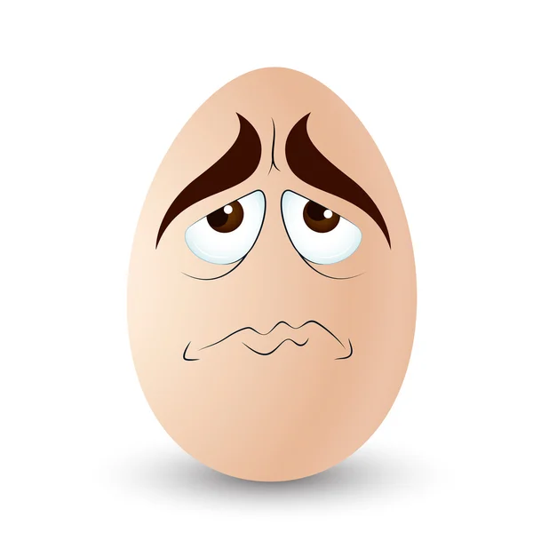 Uovo personaggio cartone animato — Vettoriale Stock
