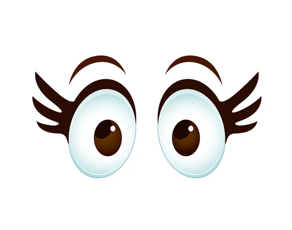 Karikatur weibliches Auge — Stockvektor