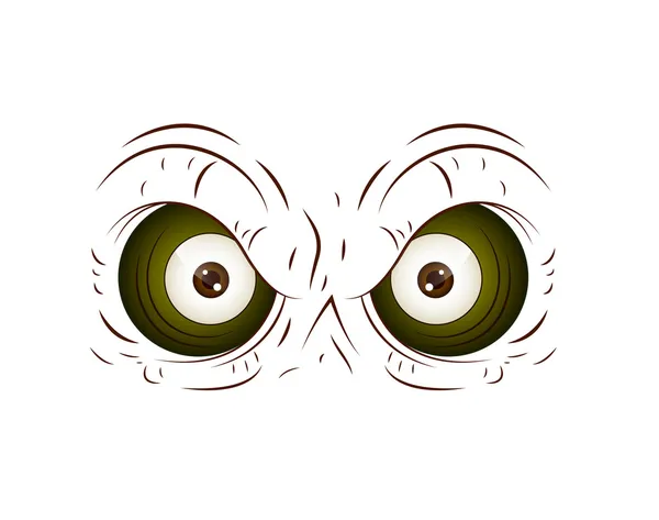 Ojo de búho de dibujos animados — Vector de stock