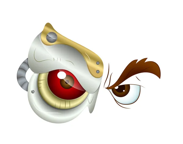 Dessin animé Evil Eye — Image vectorielle