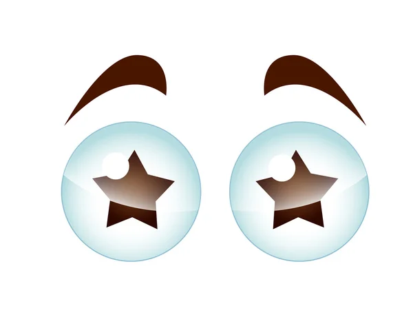 Expresivní kreslený oko — Stockový vektor