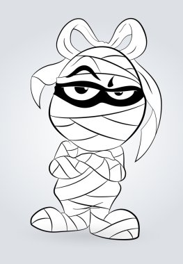 Cute Mummy Character clipart