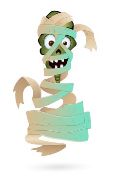 Illustration of Scary Mummy clipart