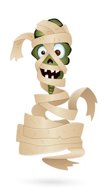 Illustration of Spooky Mummy clipart