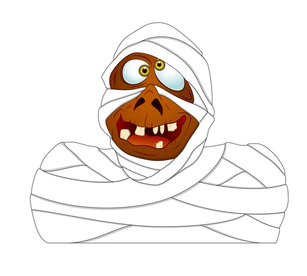 Carácter de momia divertida — Archivo Imágenes Vectoriales