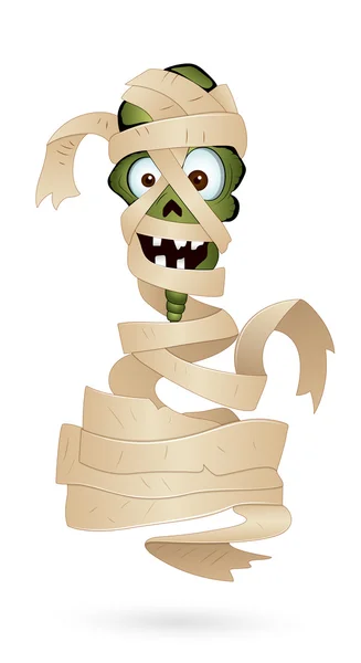 Illustratie van spooky mummie — Stockvector