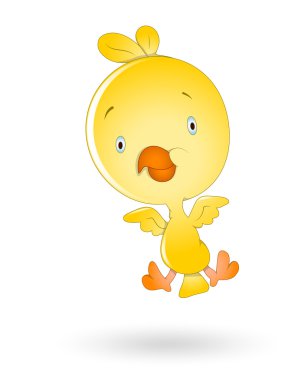 Flying Baby Bird clipart