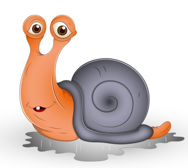 Cute Cartoon Snail clipart