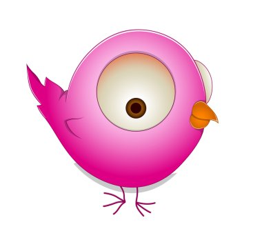 Cute Cartoon Bird clipart