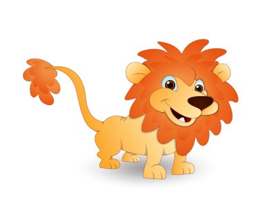 Cute Cartoon Lion clipart