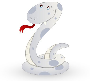 Cute Cartoon Snake clipart