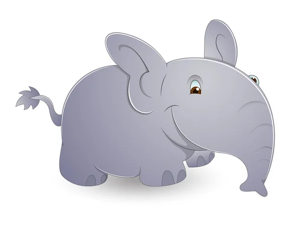 Roztomilý kreslený slon — Stockový vektor