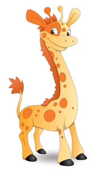 Cute cartoon giraffe — Stockvector