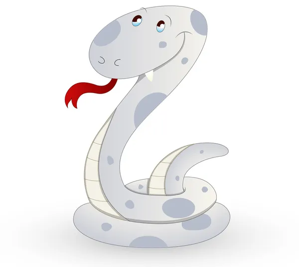 Cute Cartoon Snake — Stock Vector