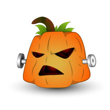 Vector Illustration of Spooky Jack O Lantern clipart