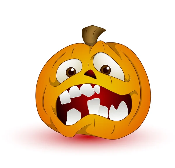 Halloween pumpkin-vector cartoon — Stockvector