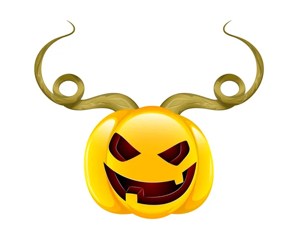 Diavolo zucca di Halloween — Vettoriale Stock