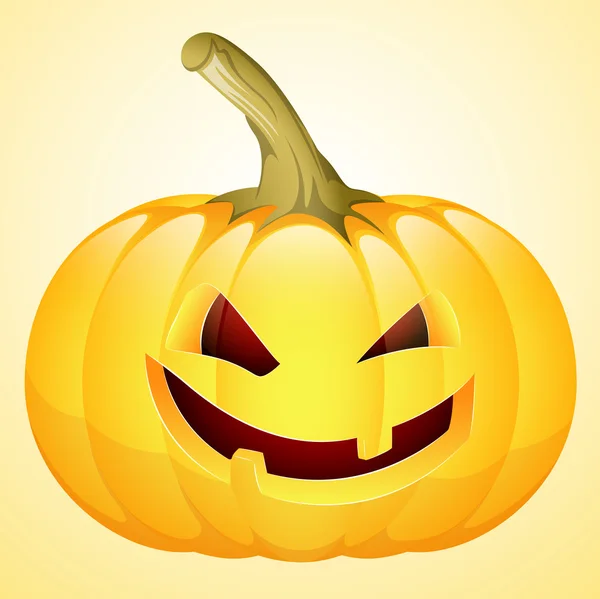 Art of Spooky Halloween Pumpkin — Stock Vector