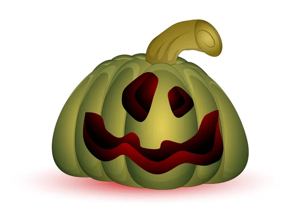 Illustration de la citrouille d'Halloween maléfique — Image vectorielle