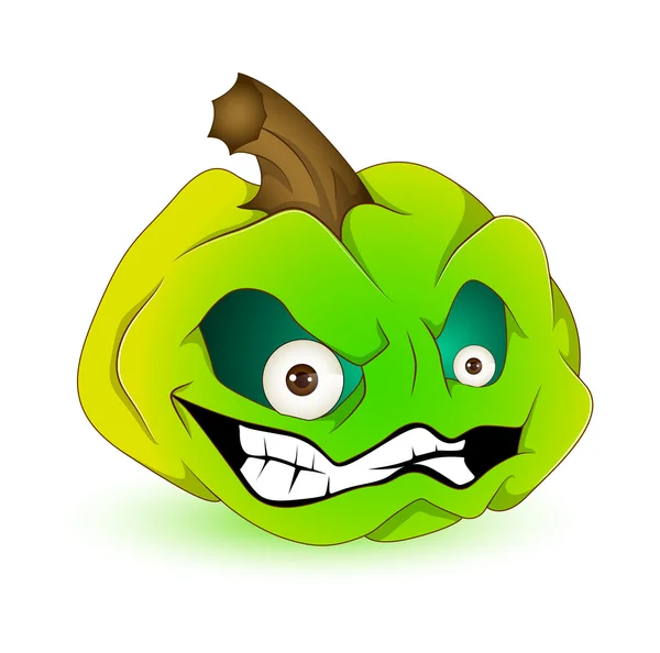 Horrible Pumpkin — Stock Vector
