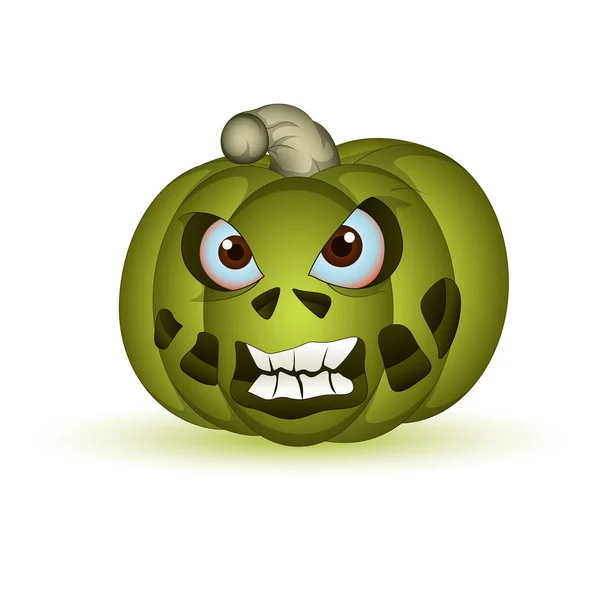 Spooky Halloween Pumpkin — Stock Vector