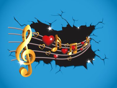 Duvarın arkasından müzik dalgası geliyor