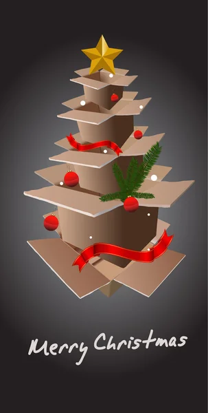 Σύγχρονο χριστουγεννιάτικο δέντρο — Διανυσματικό Αρχείο