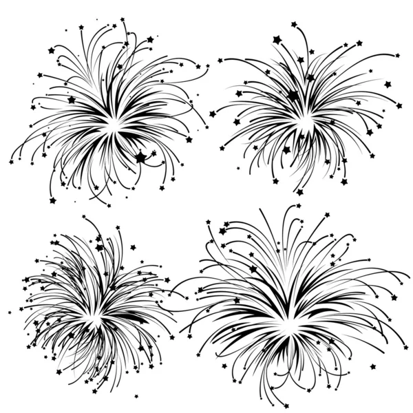 Vector Fireworks — Stock Vector